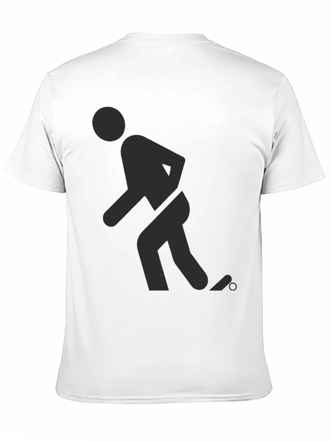 Funny T-Shirt Black Humor Bowler Stick Figure Design