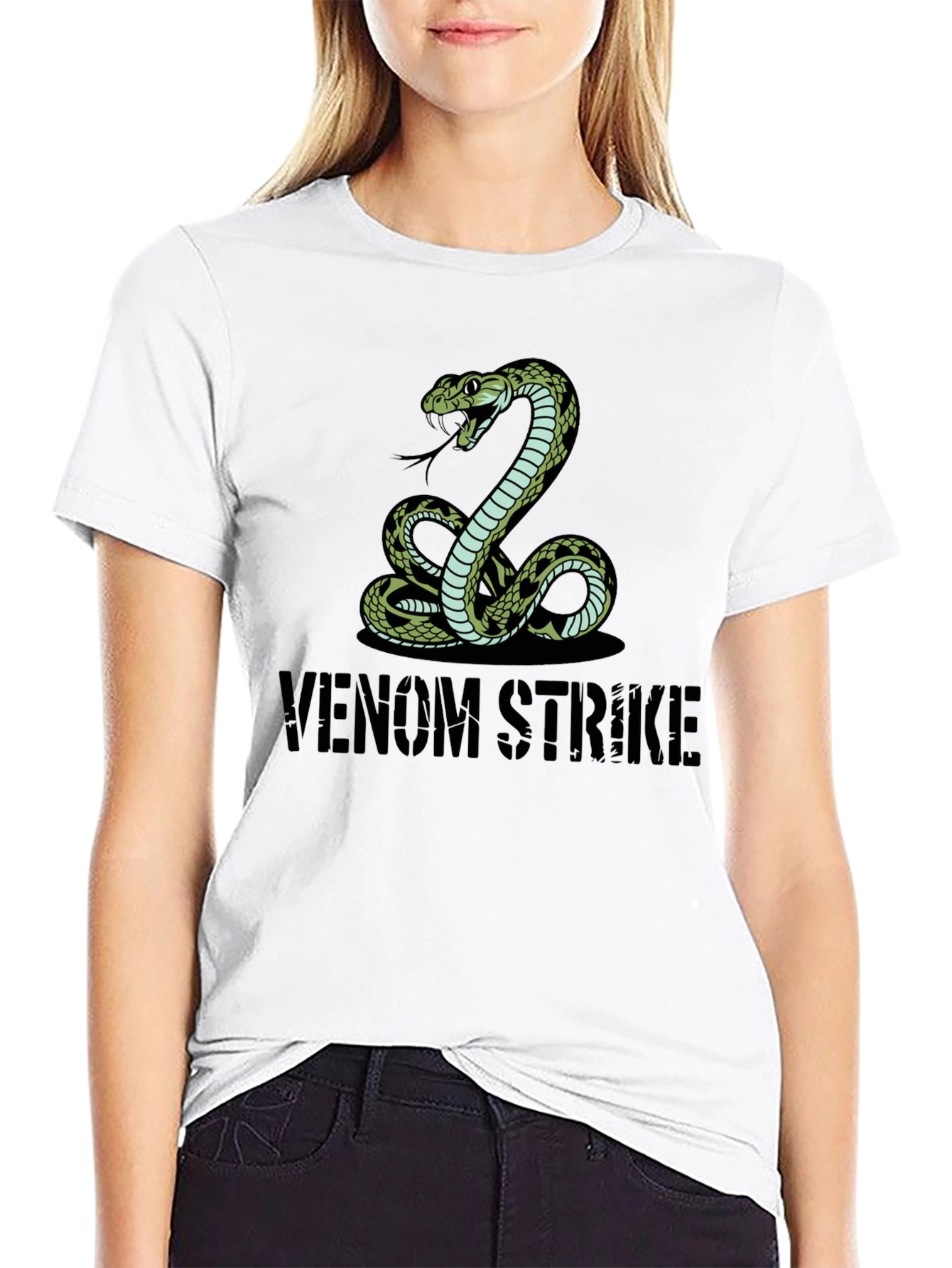 Venom Strike Snake Graphic Tee
