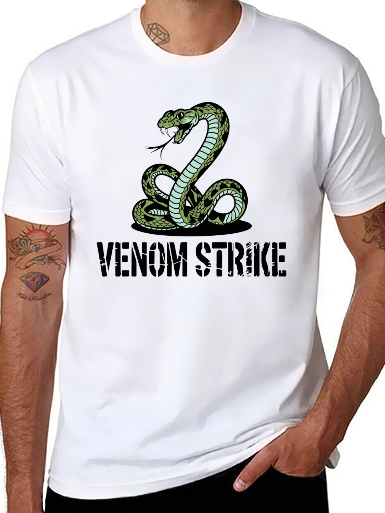 Venom Strike Snake Graphic Tee