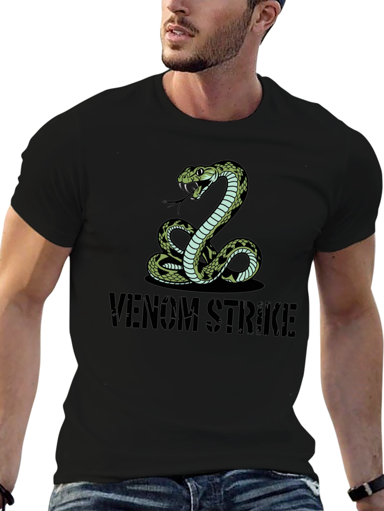 Venom Strike Snake Graphic Tee