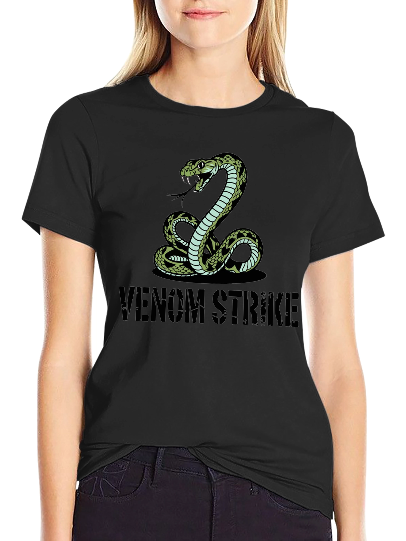Venom Strike Snake Graphic Tee