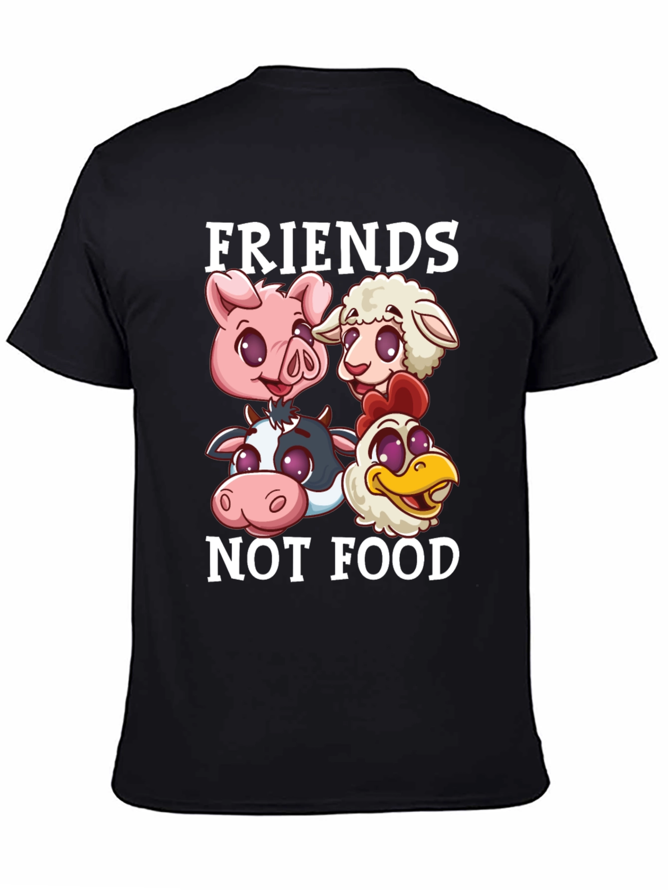 Vegan T-Shirt: Friends Not Food