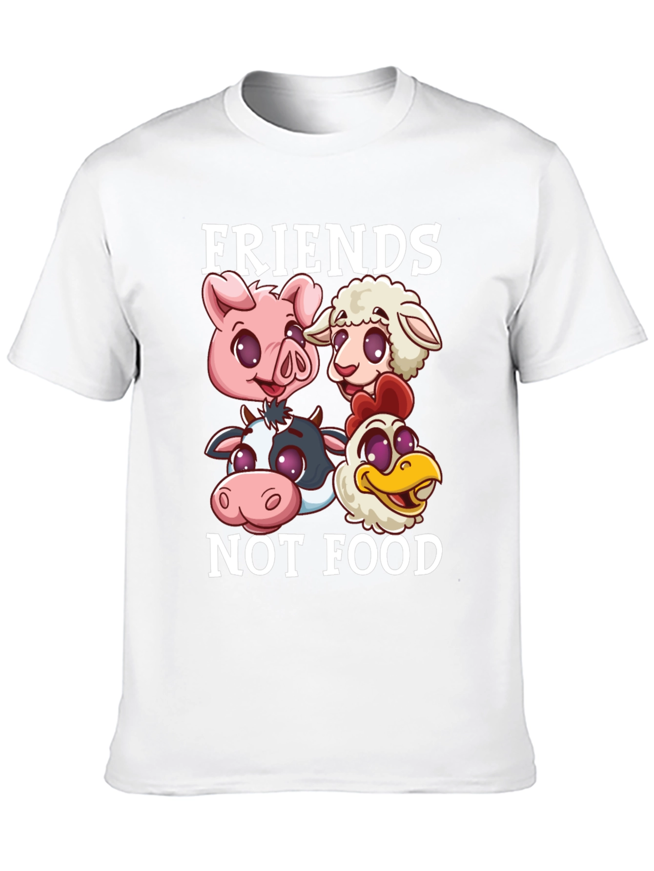 Vegan T-Shirt: Friends Not Food