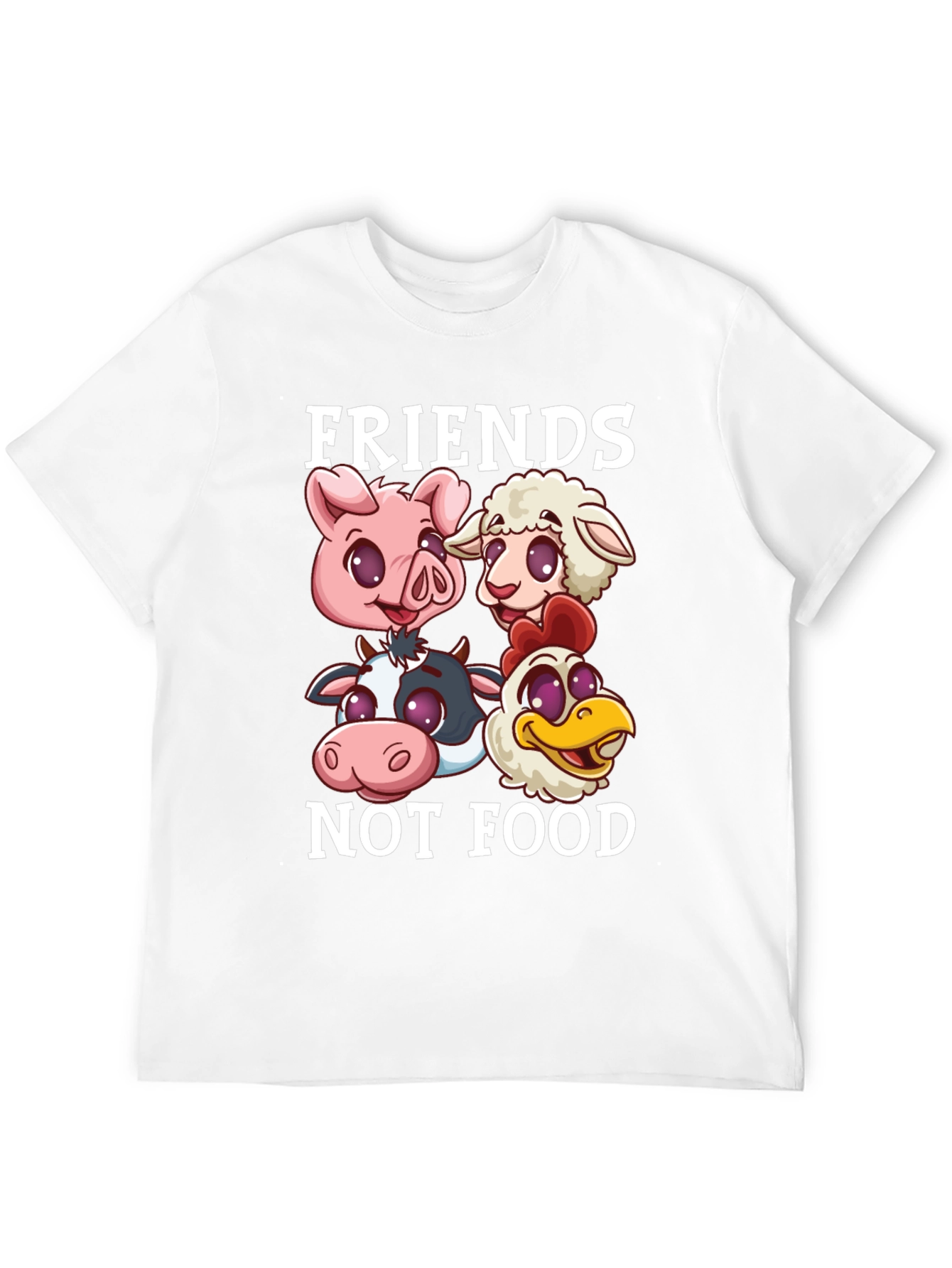 Vegan T-Shirt: Friends Not Food