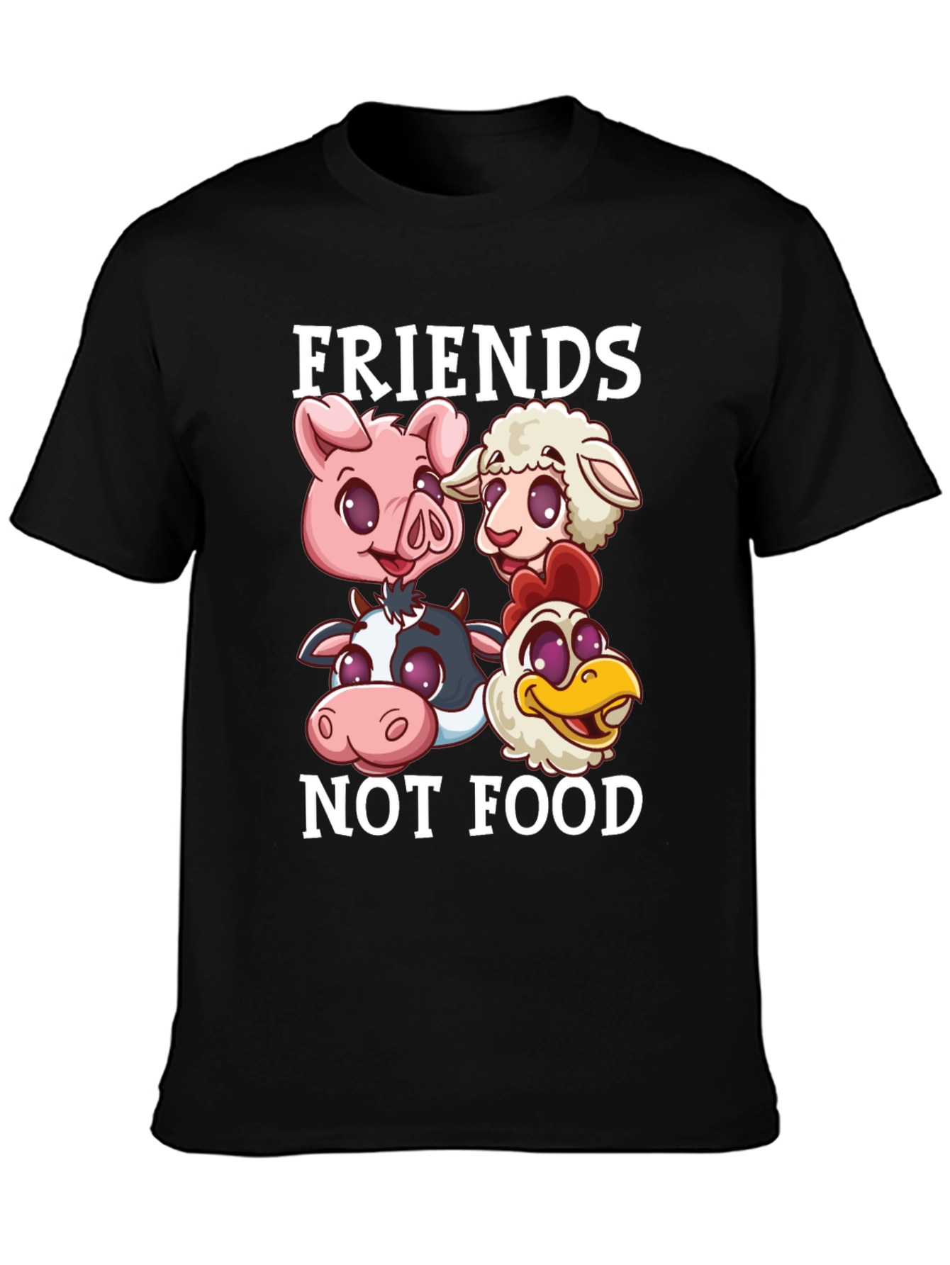 Vegan T-Shirt: Friends Not Food
