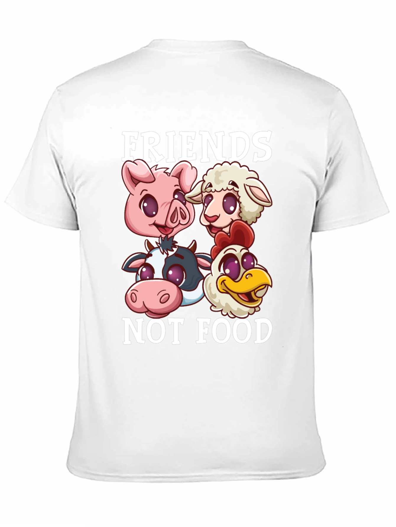 Vegan T-Shirt: Friends Not Food