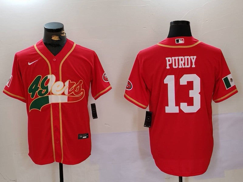 Men's San Francisco 49ers Brock Purdy #13 Scarlet Game Jerseys