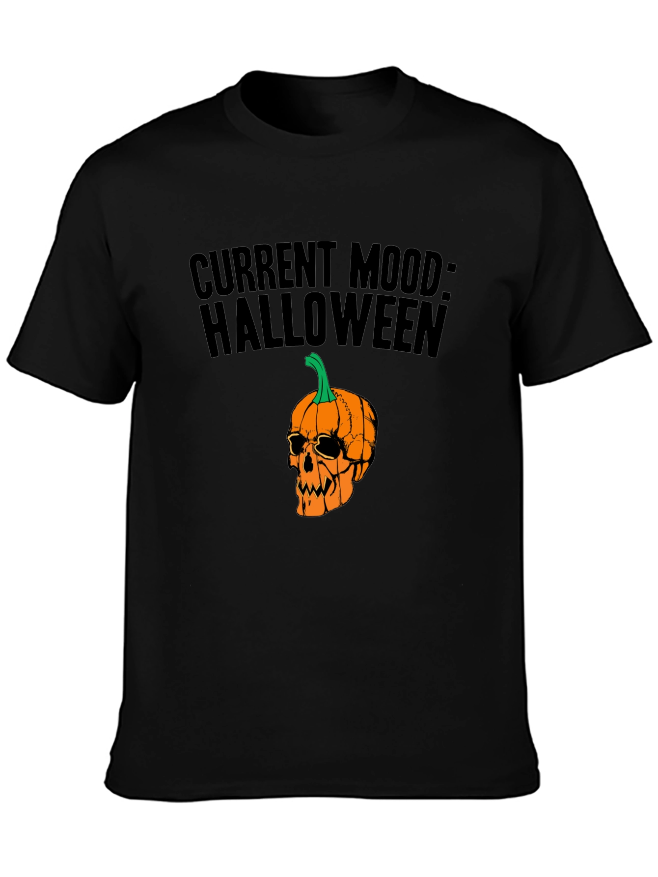 Halloween Mood Graphic Tee - Black Unisex T-Shirt