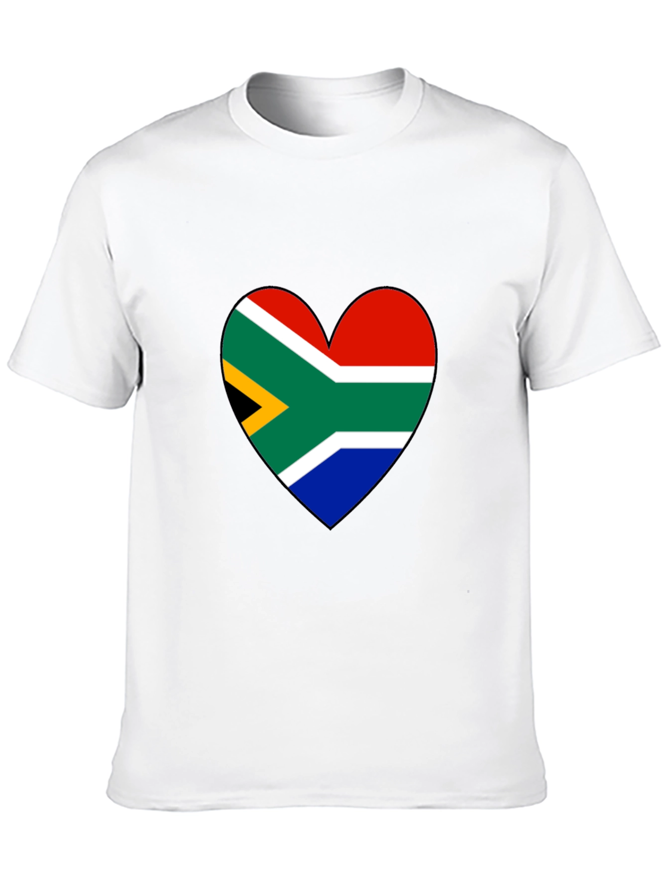 South Africa Flag Heart Graphic Tee