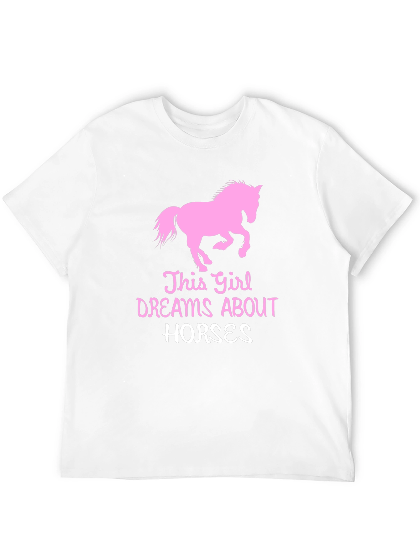 Girl Dreams of Horses Black T-Shirt