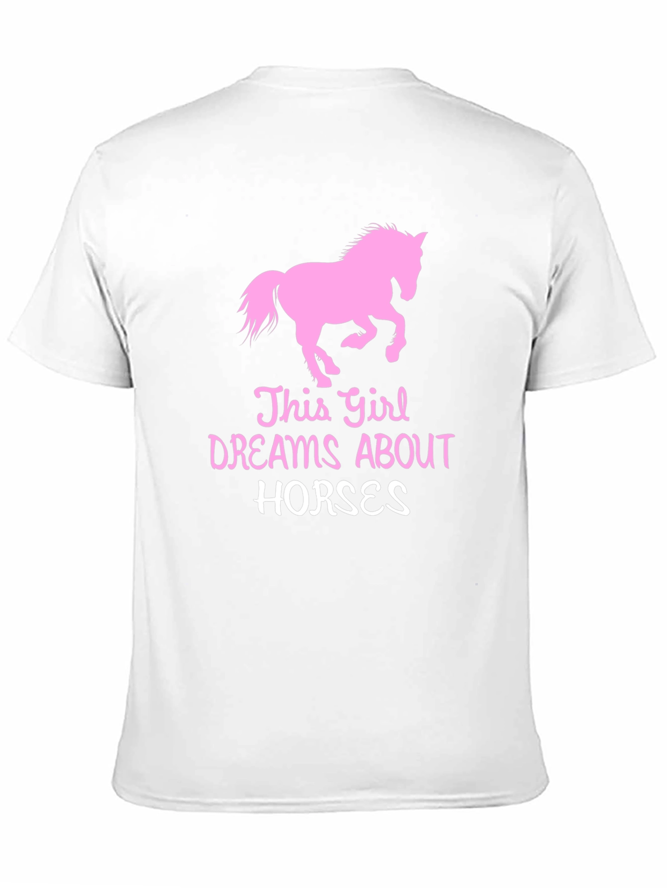 Girl Dreams of Horses Black T-Shirt