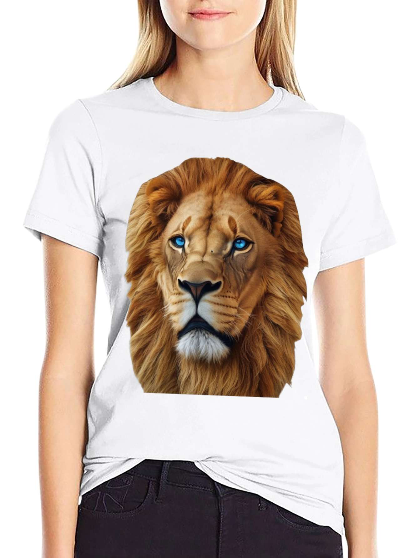 Lion Graphic Tee - Bold Animal Print
