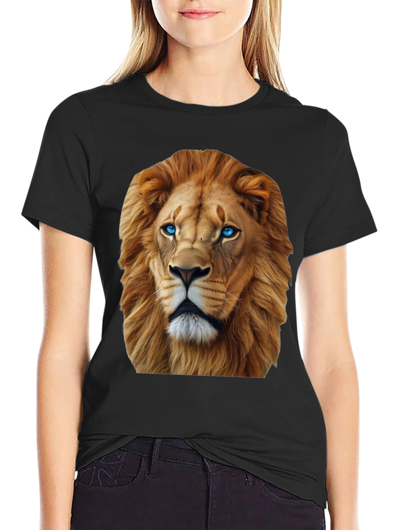 Lion Graphic Tee - Bold Animal Print