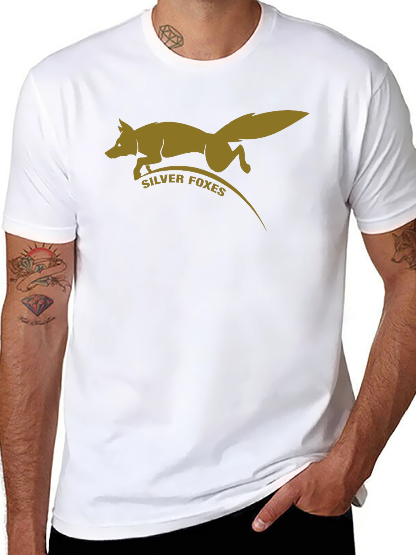 Silver Foxes Black Graphic Tee