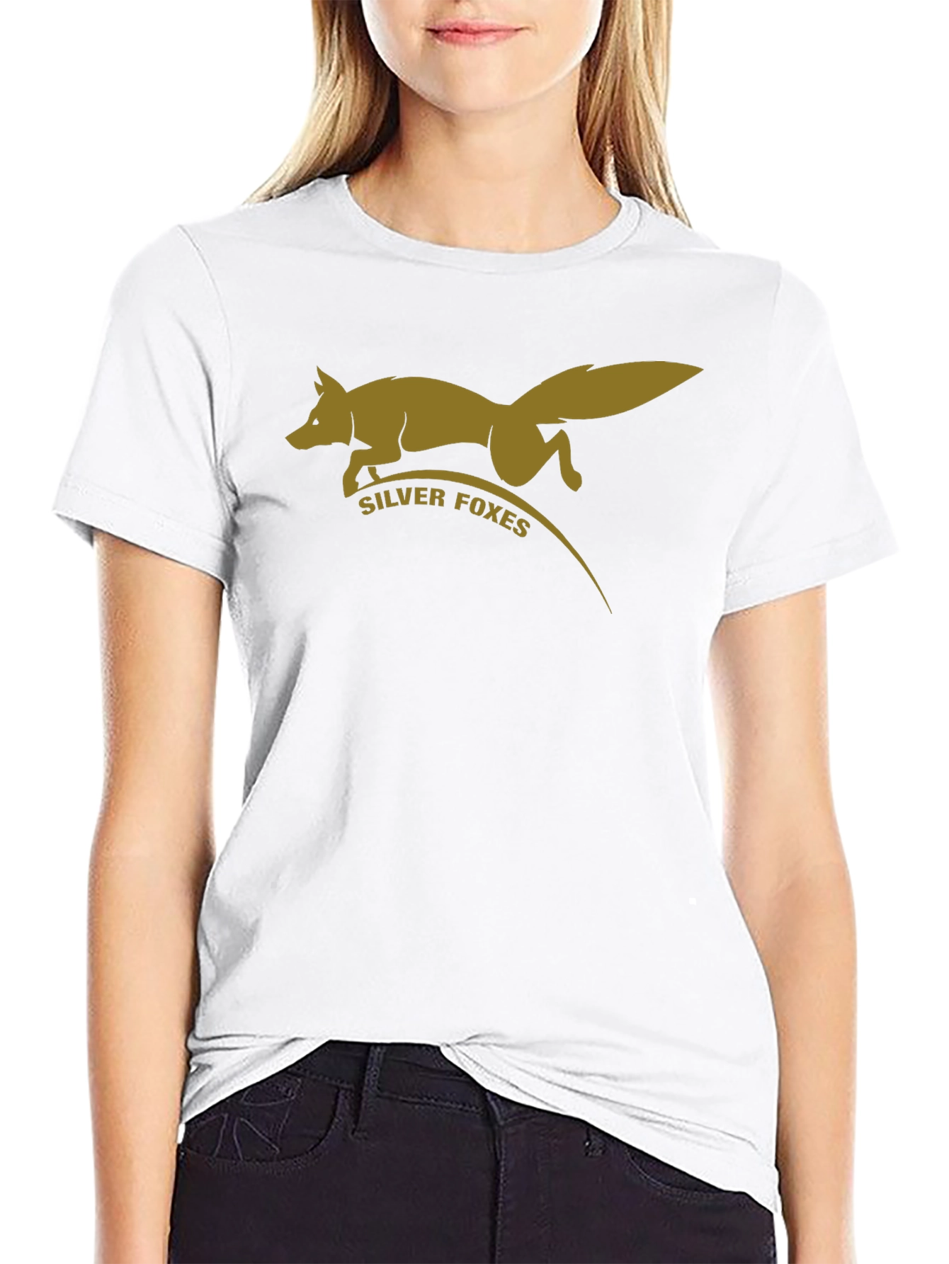 Silver Foxes Black Graphic Tee