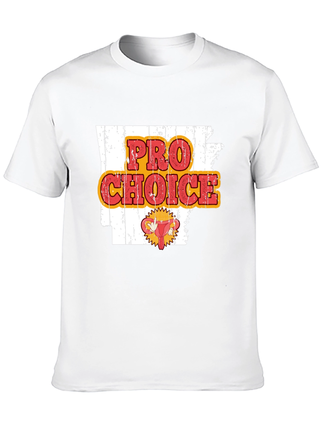 Pro-Choice Graphic Print Crew Neck Tee