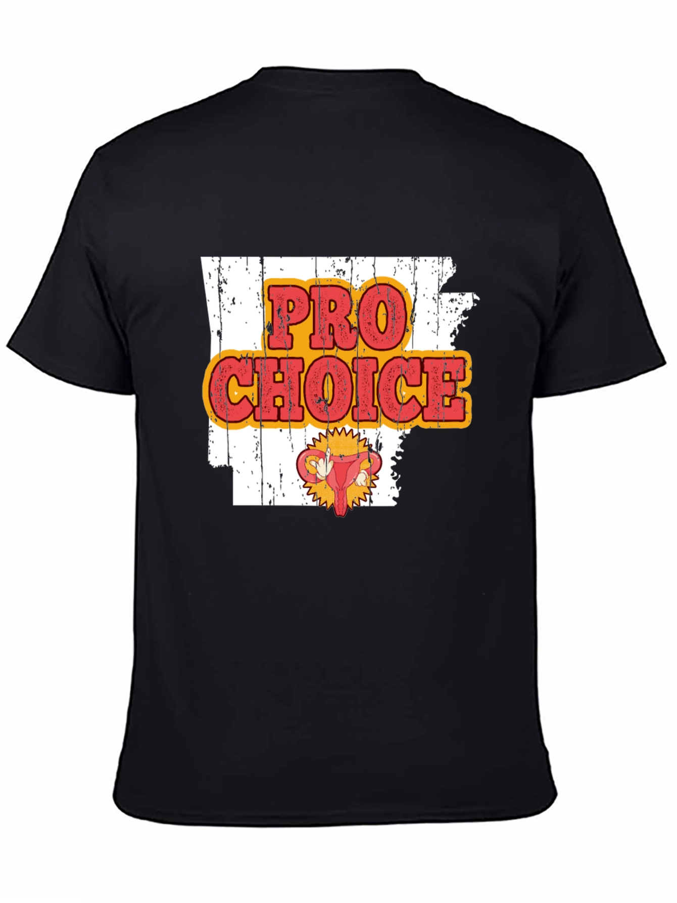 Pro-Choice Graphic Print Crew Neck Tee