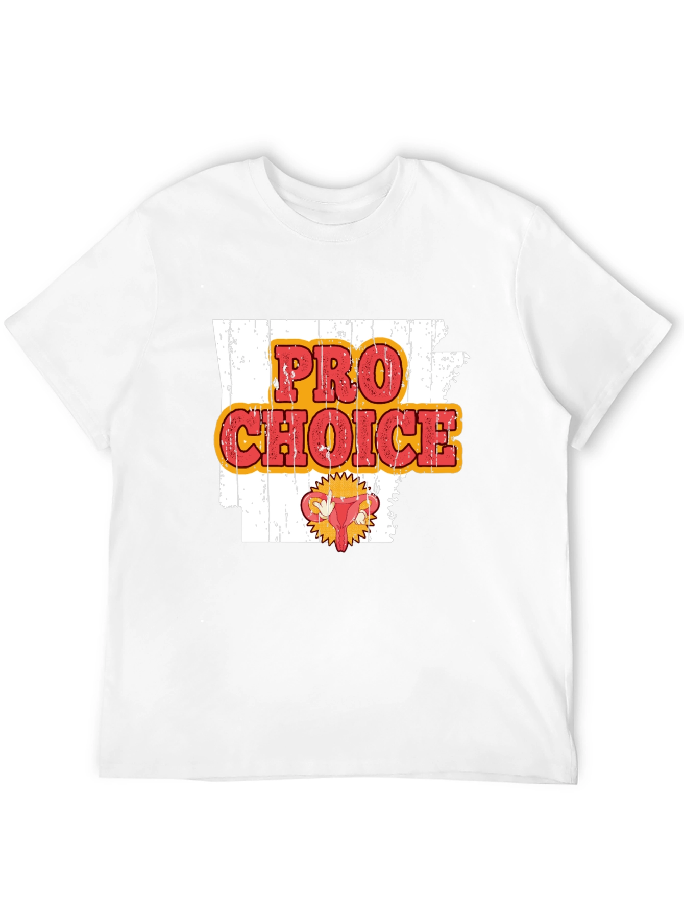 Pro-Choice Graphic Print Crew Neck Tee
