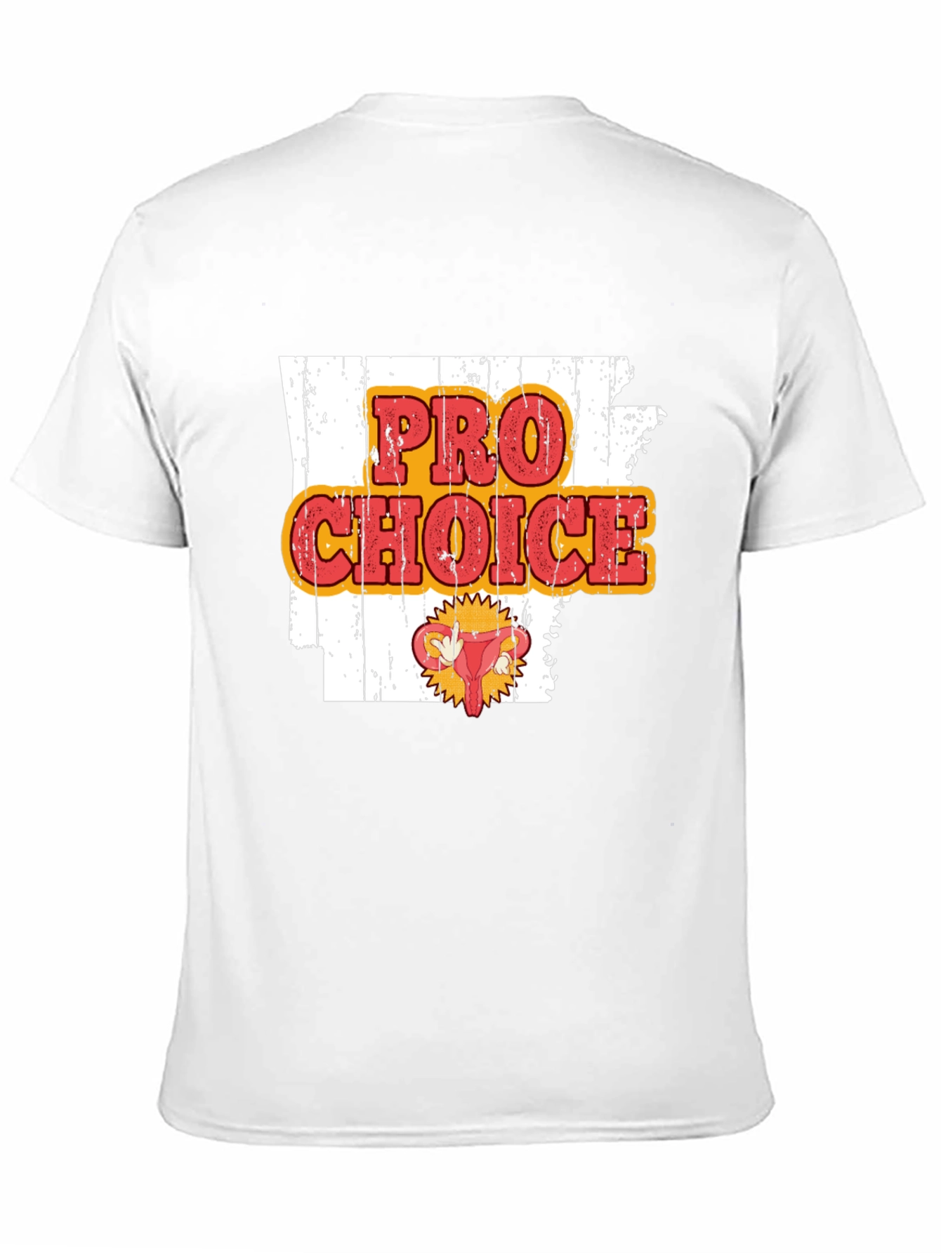 Pro-Choice Graphic Print Crew Neck Tee