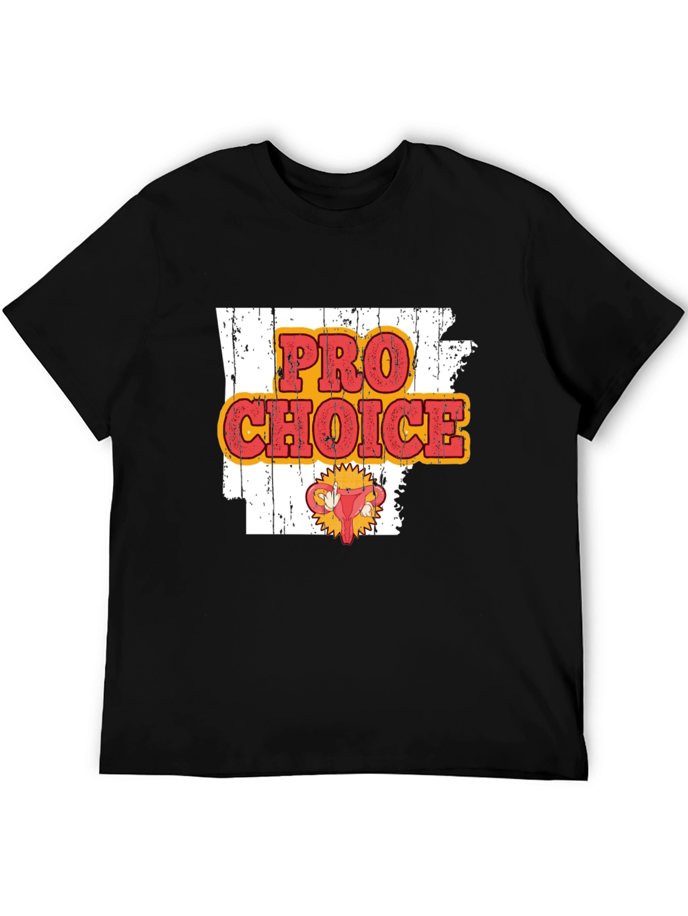 Pro-Choice Graphic Print Crew Neck Tee