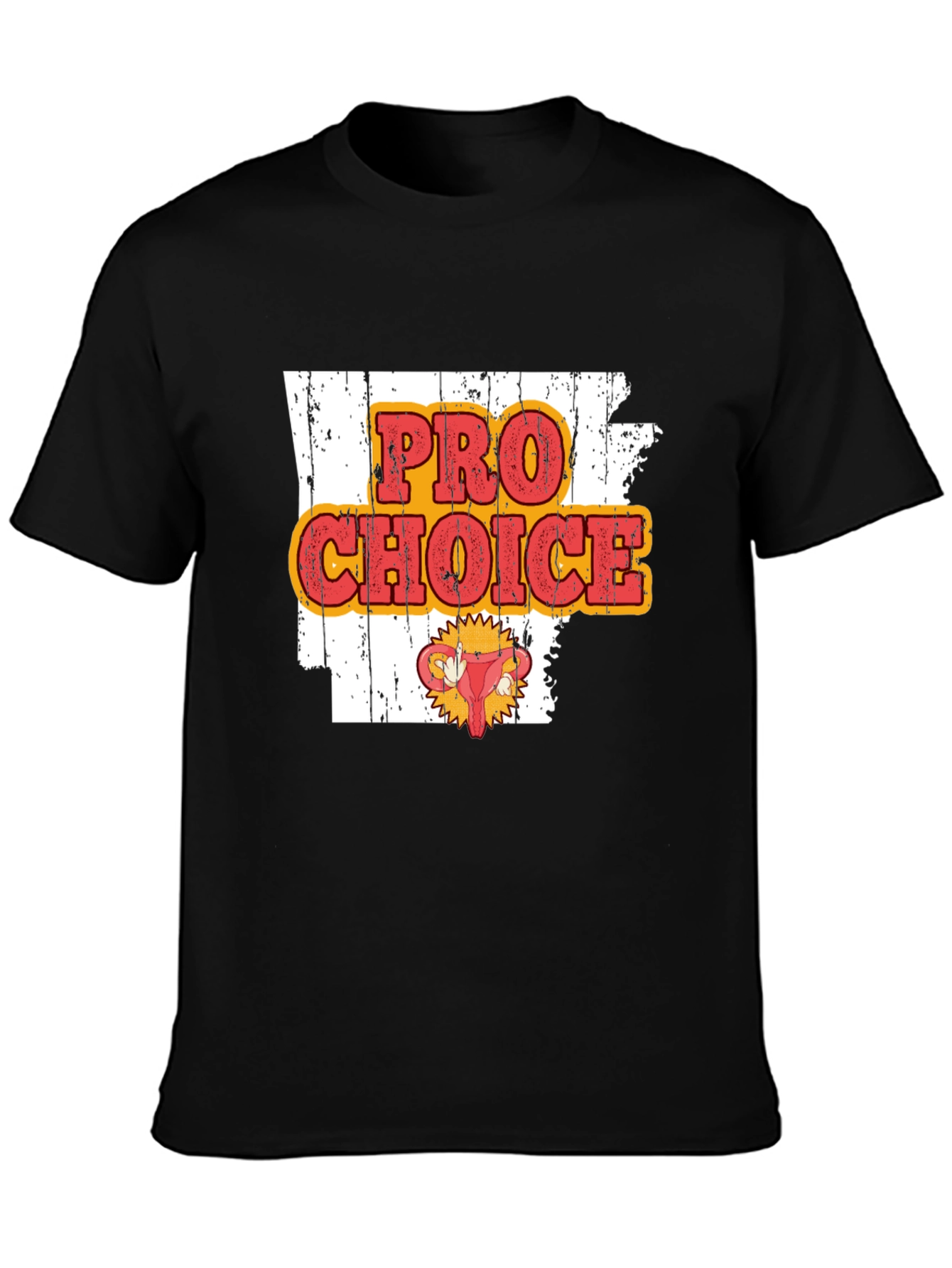 Pro-Choice Graphic Print Crew Neck Tee