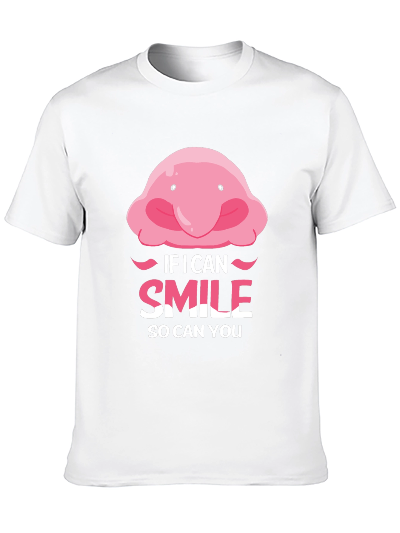 Funny Blobfish Smile T-Shirt - Motivational Tee