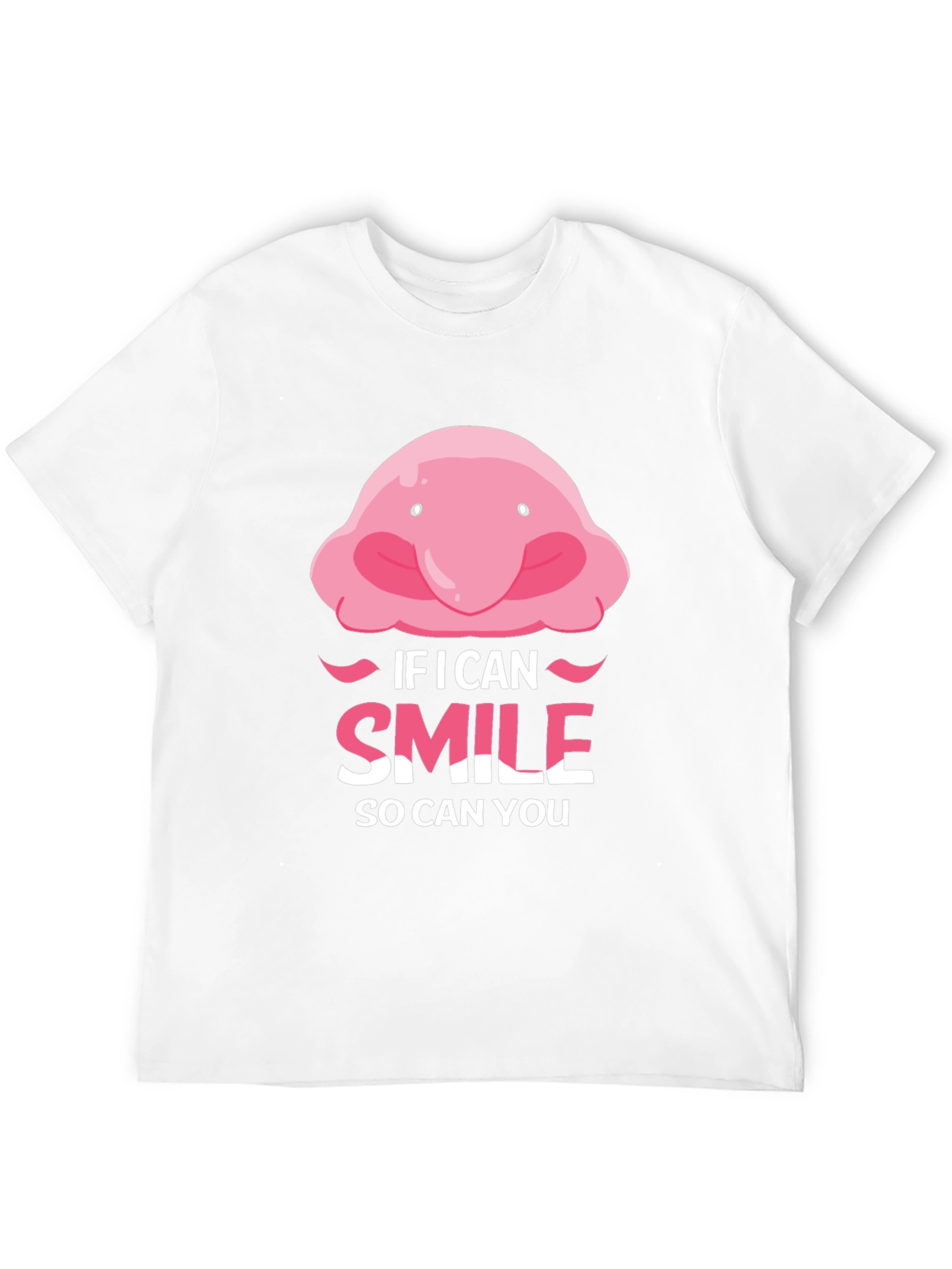 Funny Blobfish Smile T-Shirt - Motivational Tee