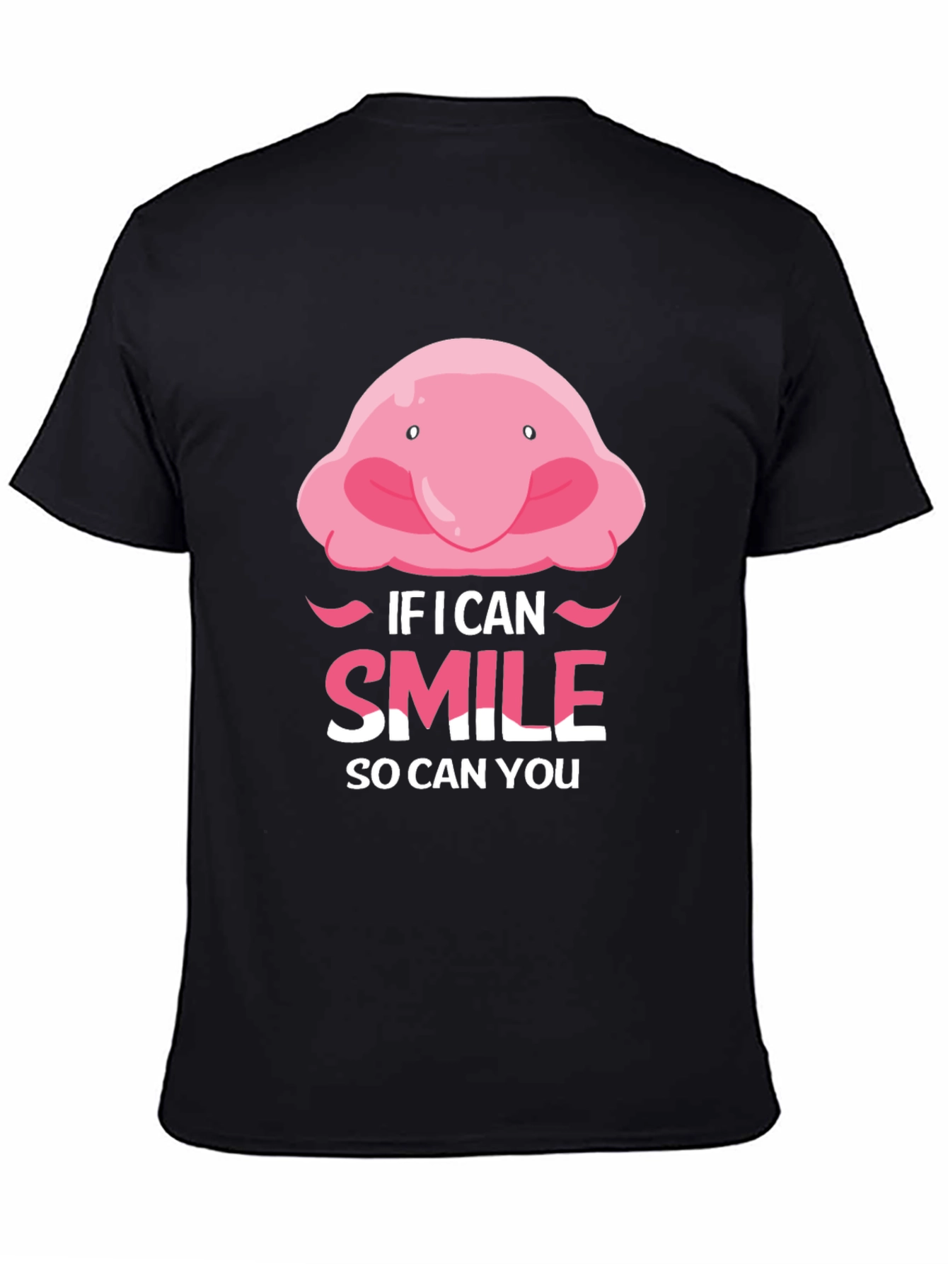 Funny Blobfish Smile T-Shirt - Motivational Tee