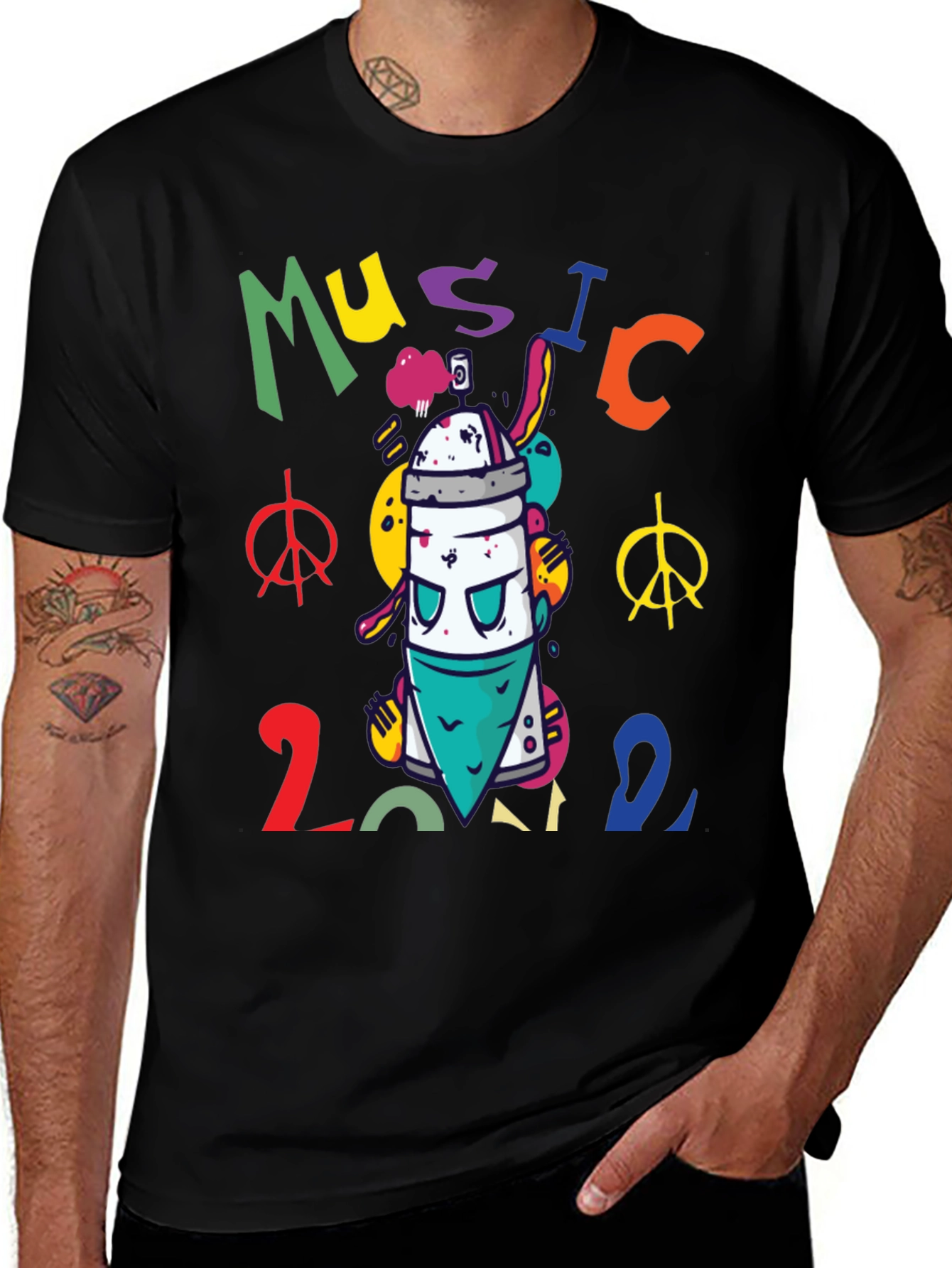 Music 2022 Graffiti Style Graphic Tee