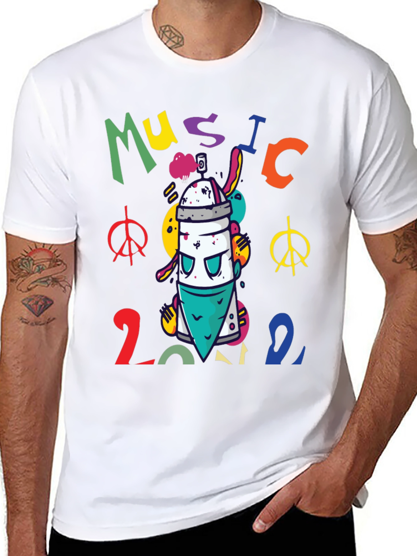 Music 2022 Graffiti Style Graphic Tee