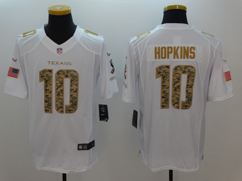 Men's Houston Texans DeAndre Hopkins #10 White Game Player Jerseys