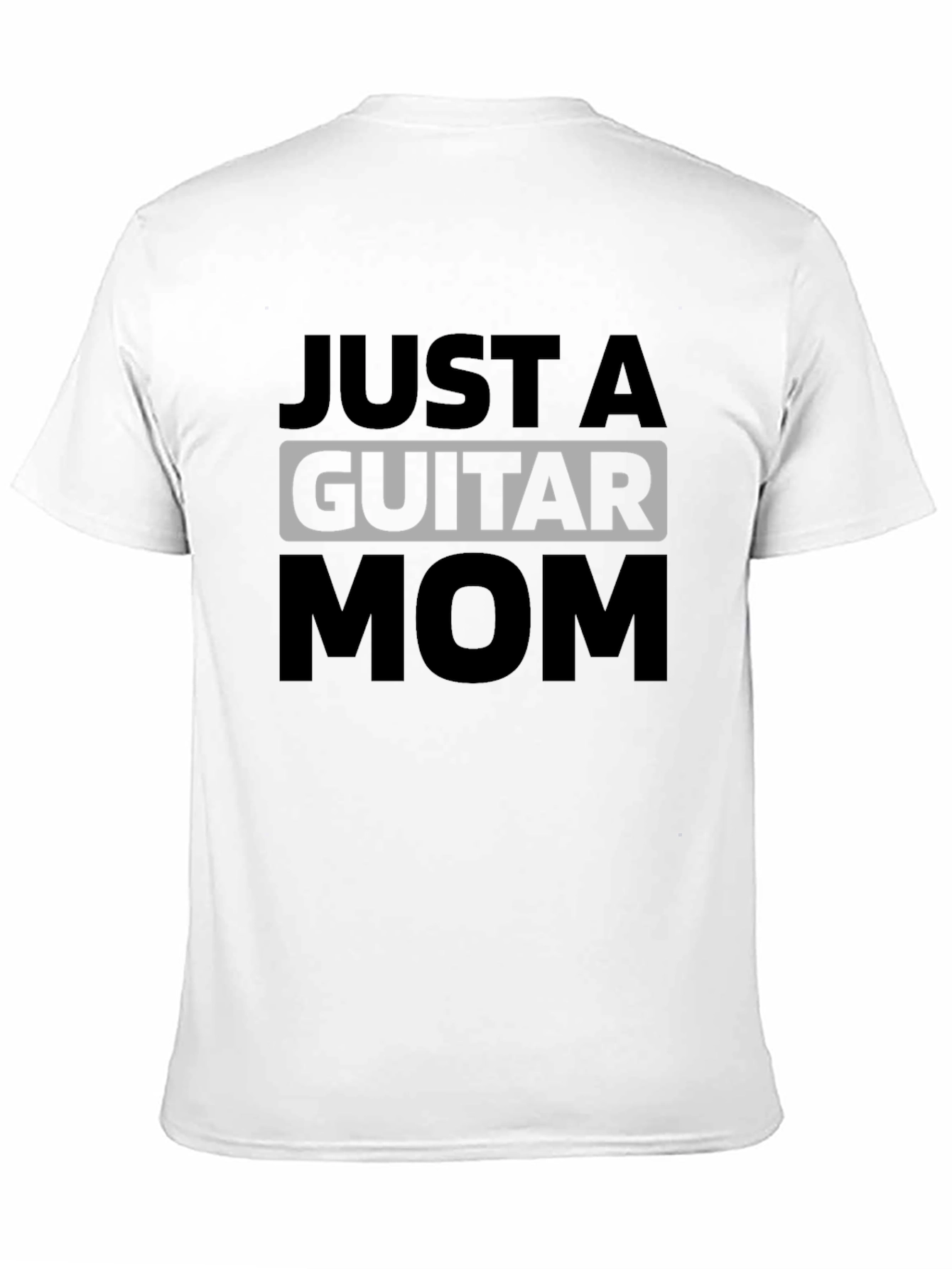 Just a Guitar Mom Graphic Tee - Black T-Shirt