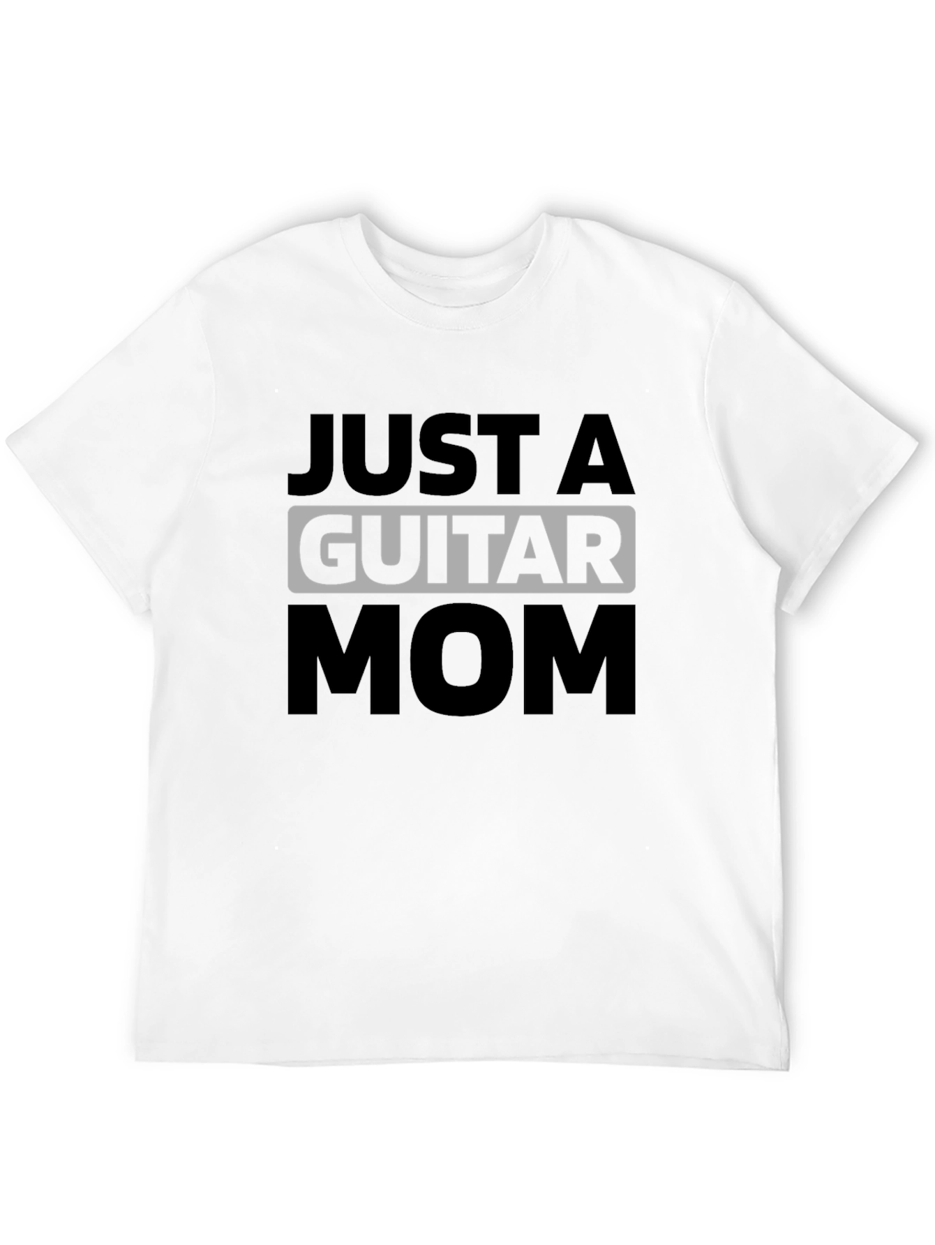 Just a Guitar Mom Graphic Tee - Black T-Shirt