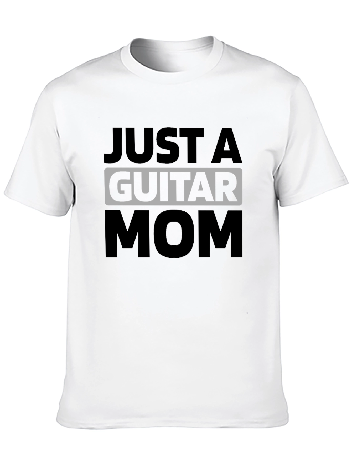 Just a Guitar Mom Graphic Tee - Black T-Shirt