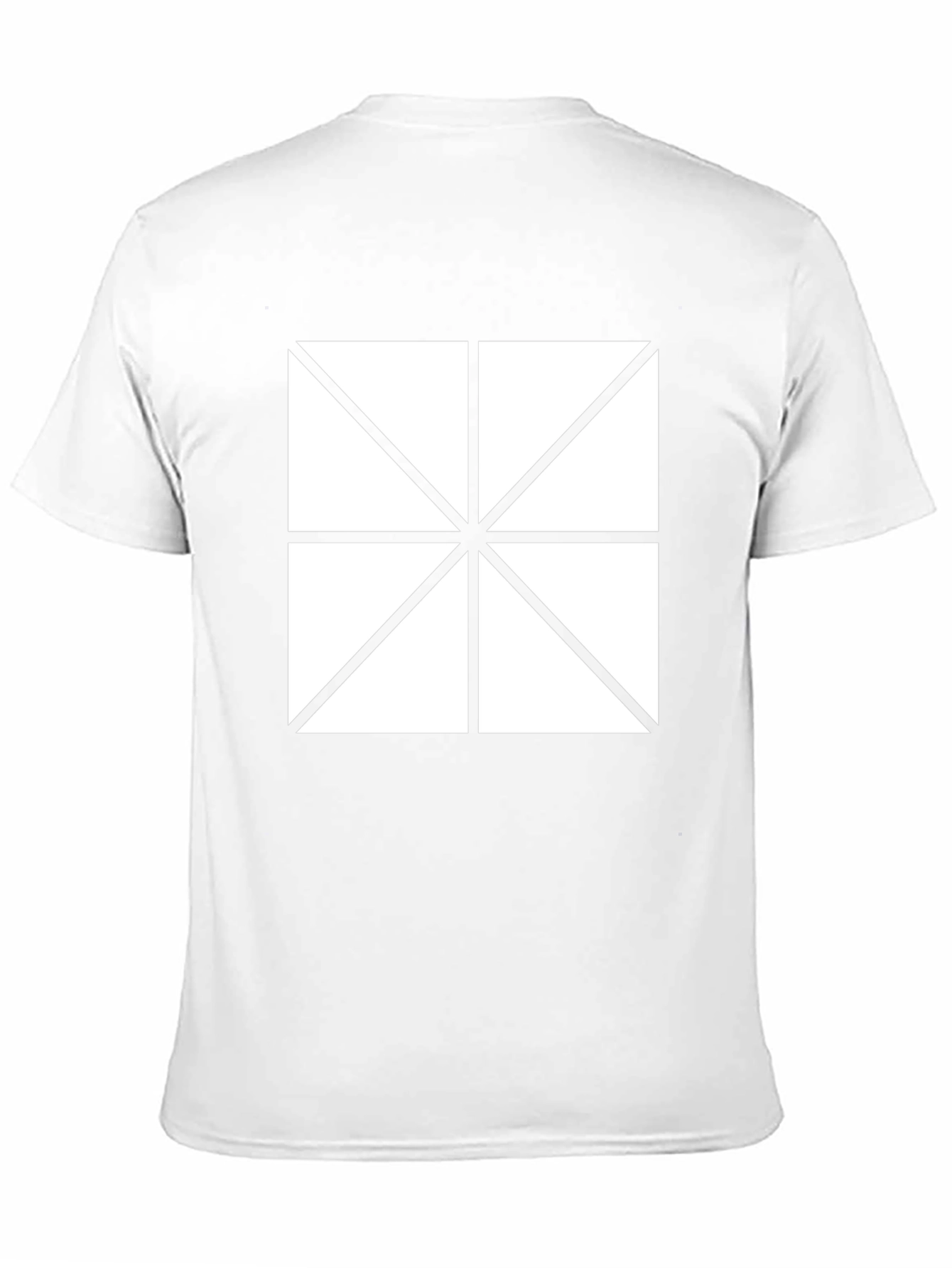 Geometric Pattern Tee - Modern Black T-Shirt