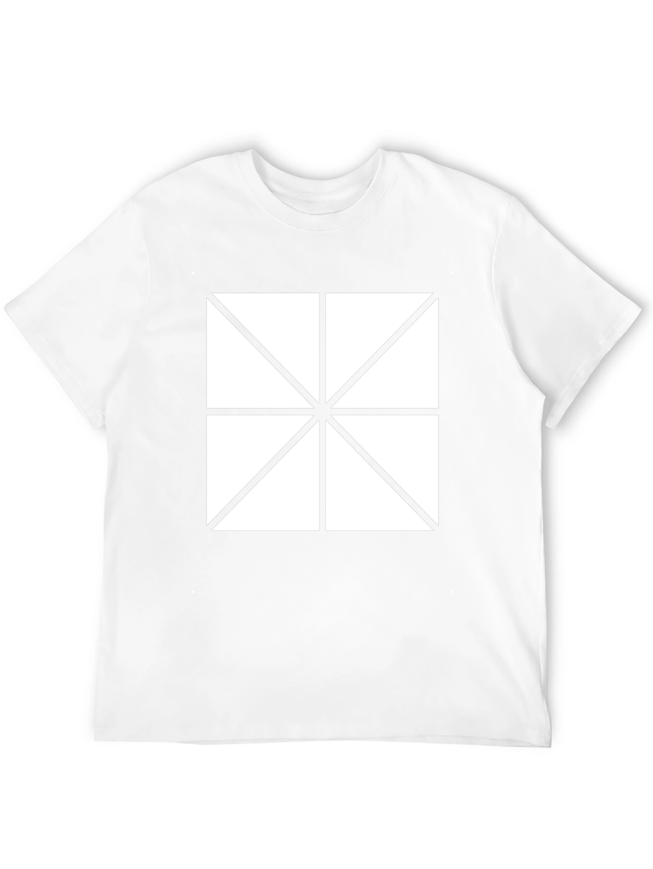 Geometric Pattern Tee - Modern Black T-Shirt