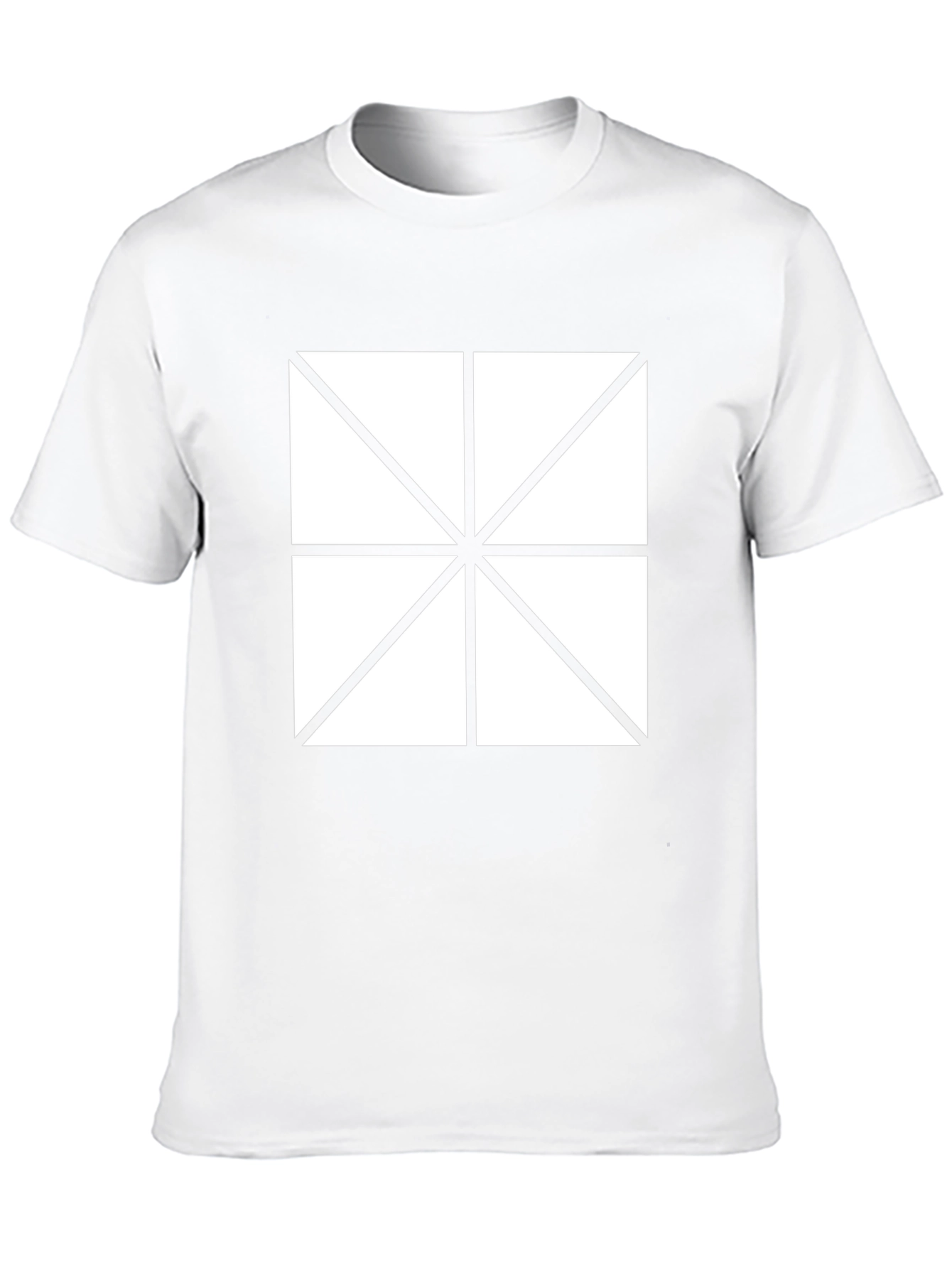 Geometric Pattern Tee - Modern Black T-Shirt