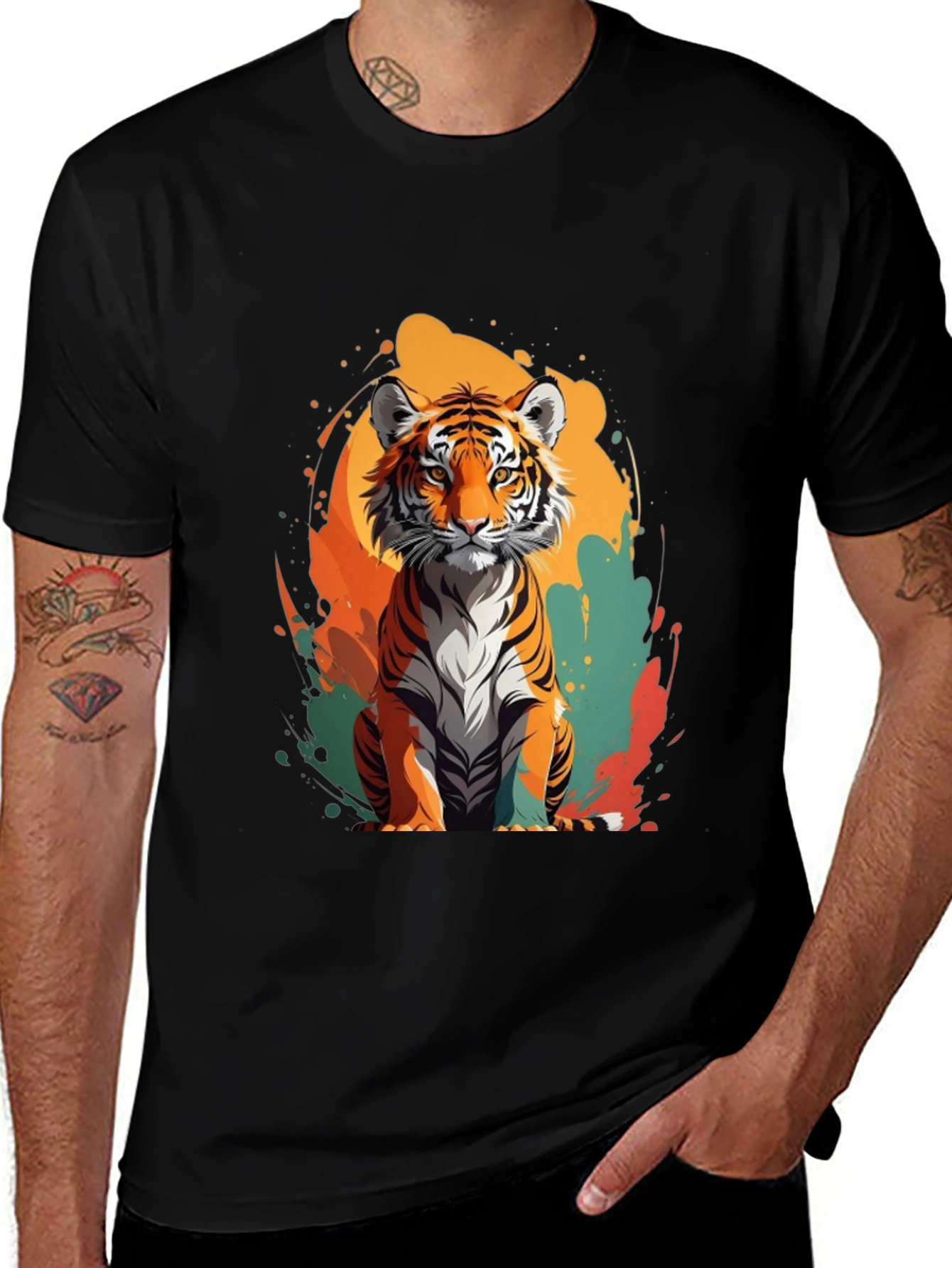 Tiger Graphic Tee - Trendy Casual Wear