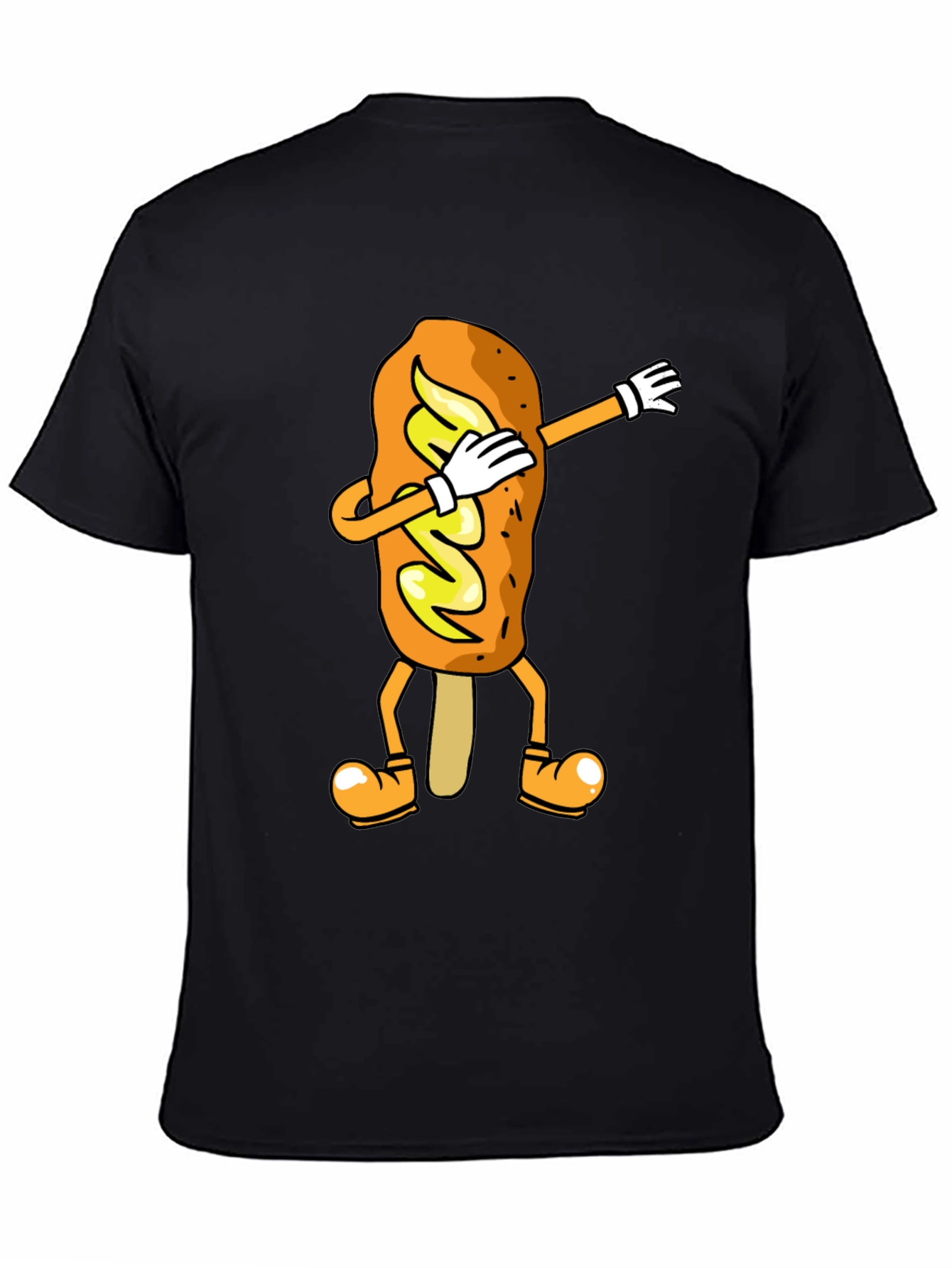 Dabbing Corn Dog Graphic T-Shirt