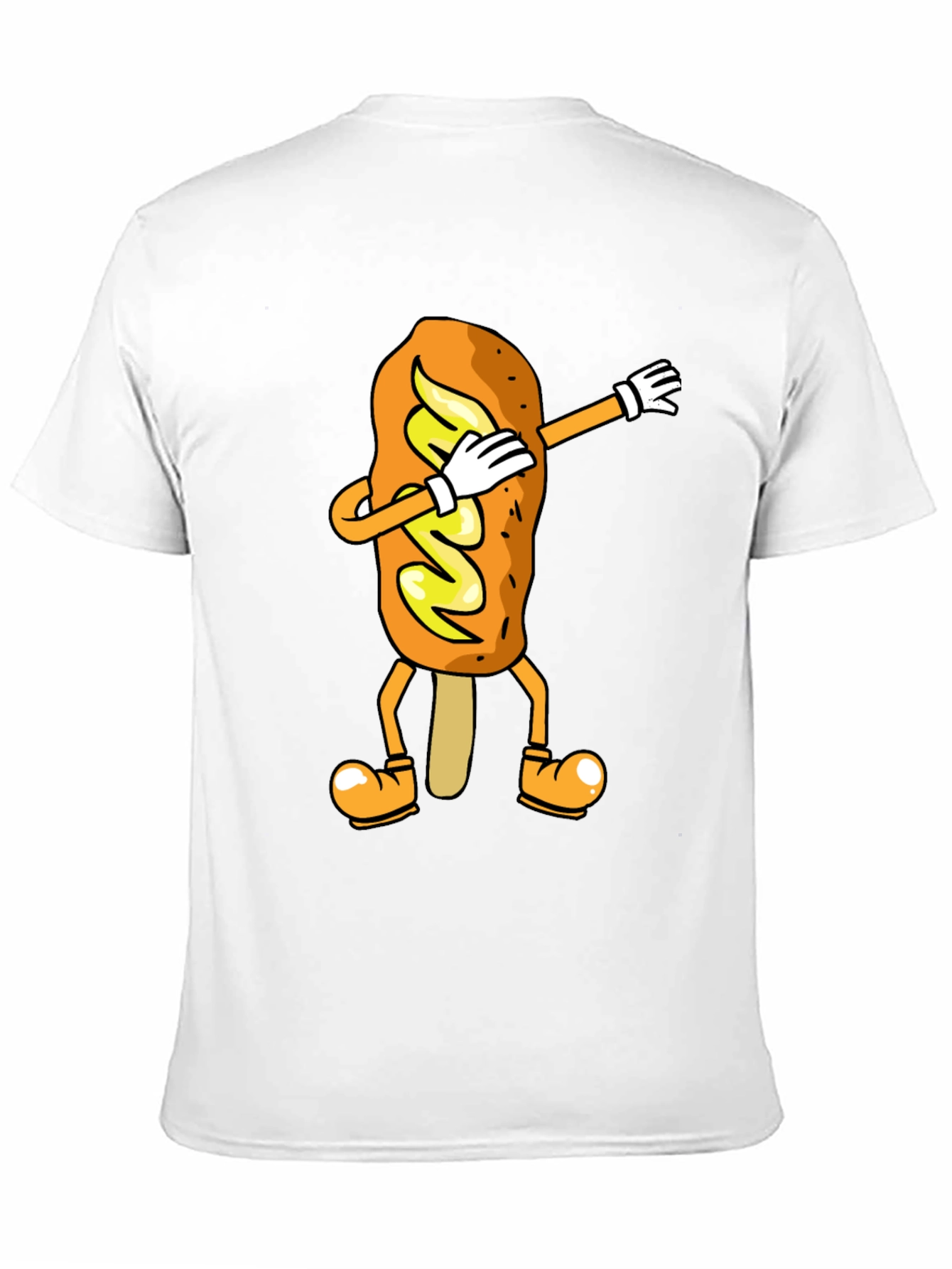 Dabbing Corn Dog Graphic T-Shirt