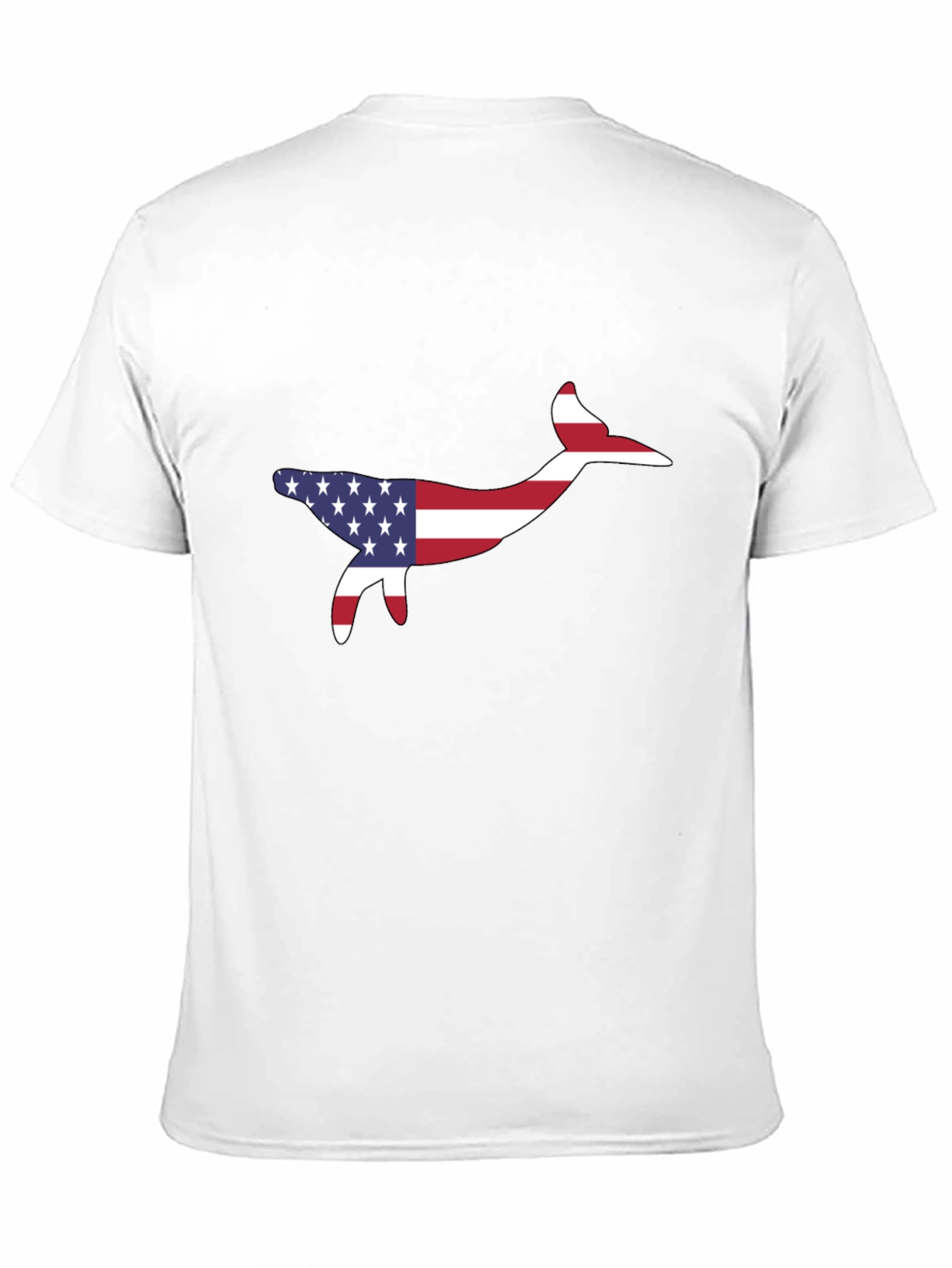 American Flag Whale Graphic Tee