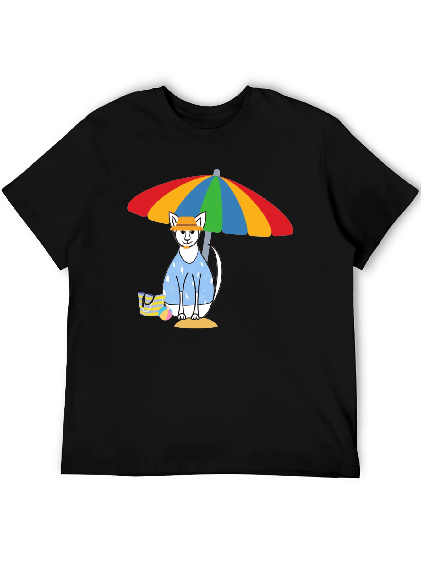 Summer Cat Beach T-Shirt