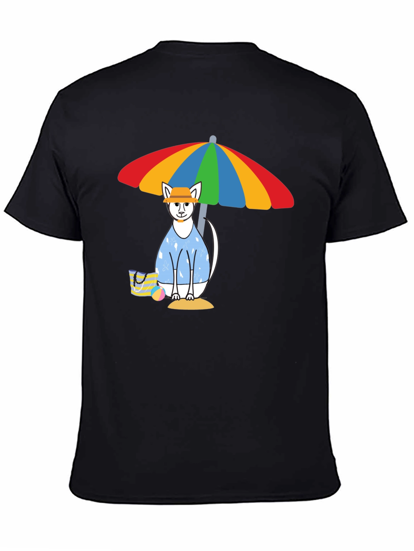Summer Cat Beach T-Shirt