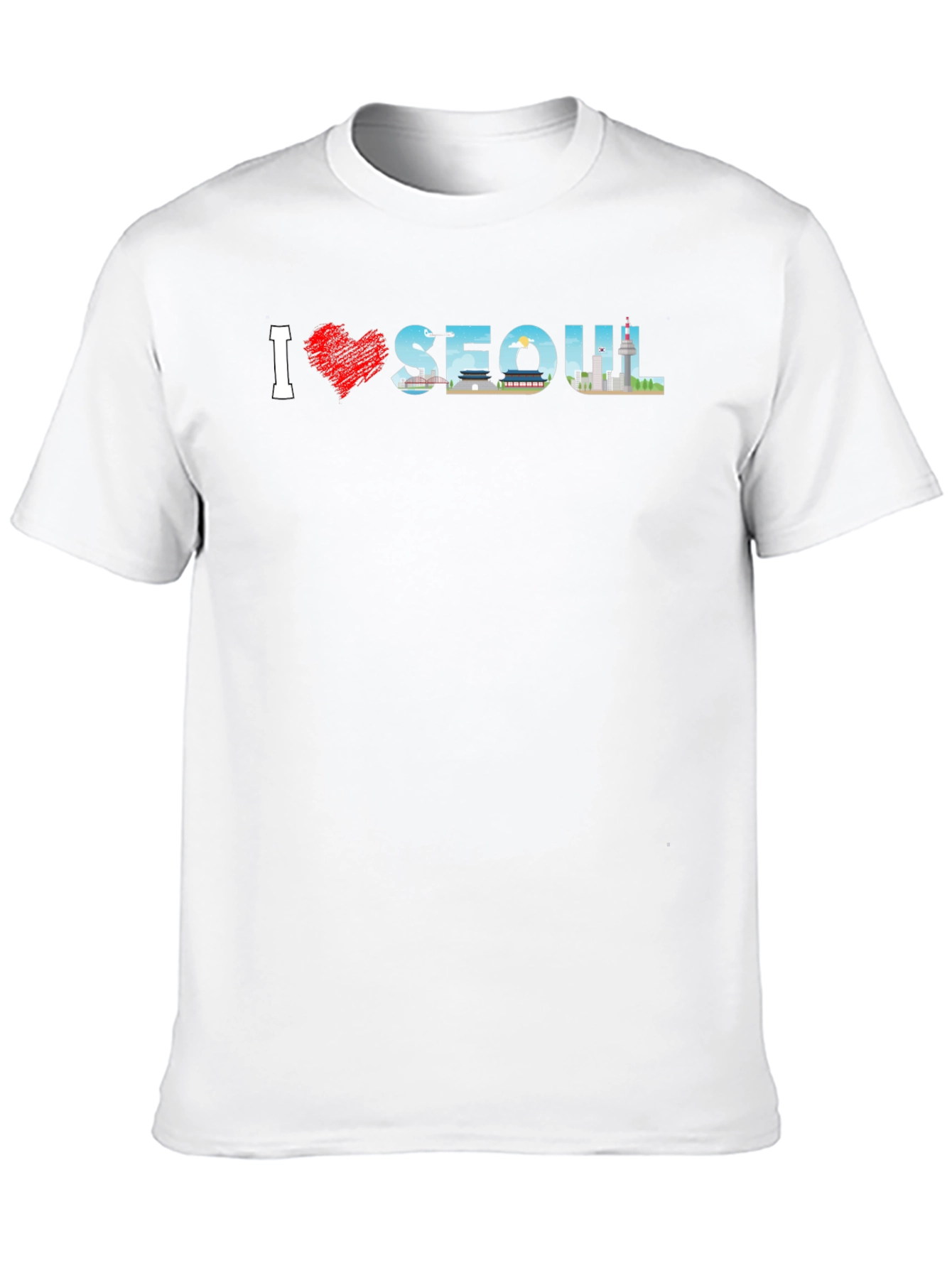I Love Seoul Black T-Shirt