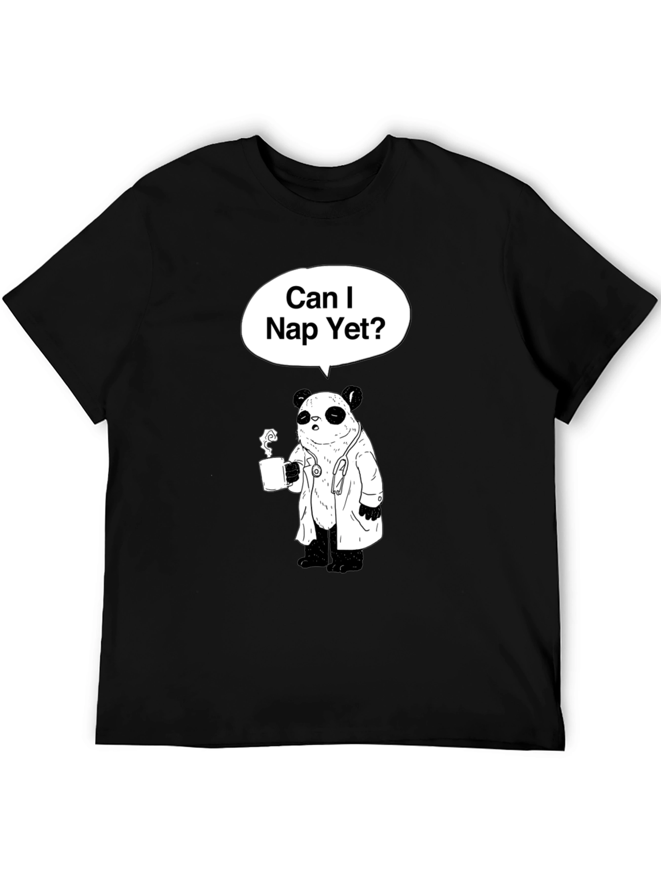 Can I Nap Yet? Panda Doctor T-Shirt