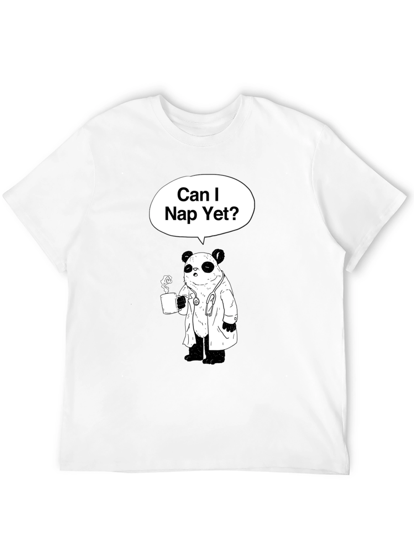 Can I Nap Yet? Panda Doctor T-Shirt