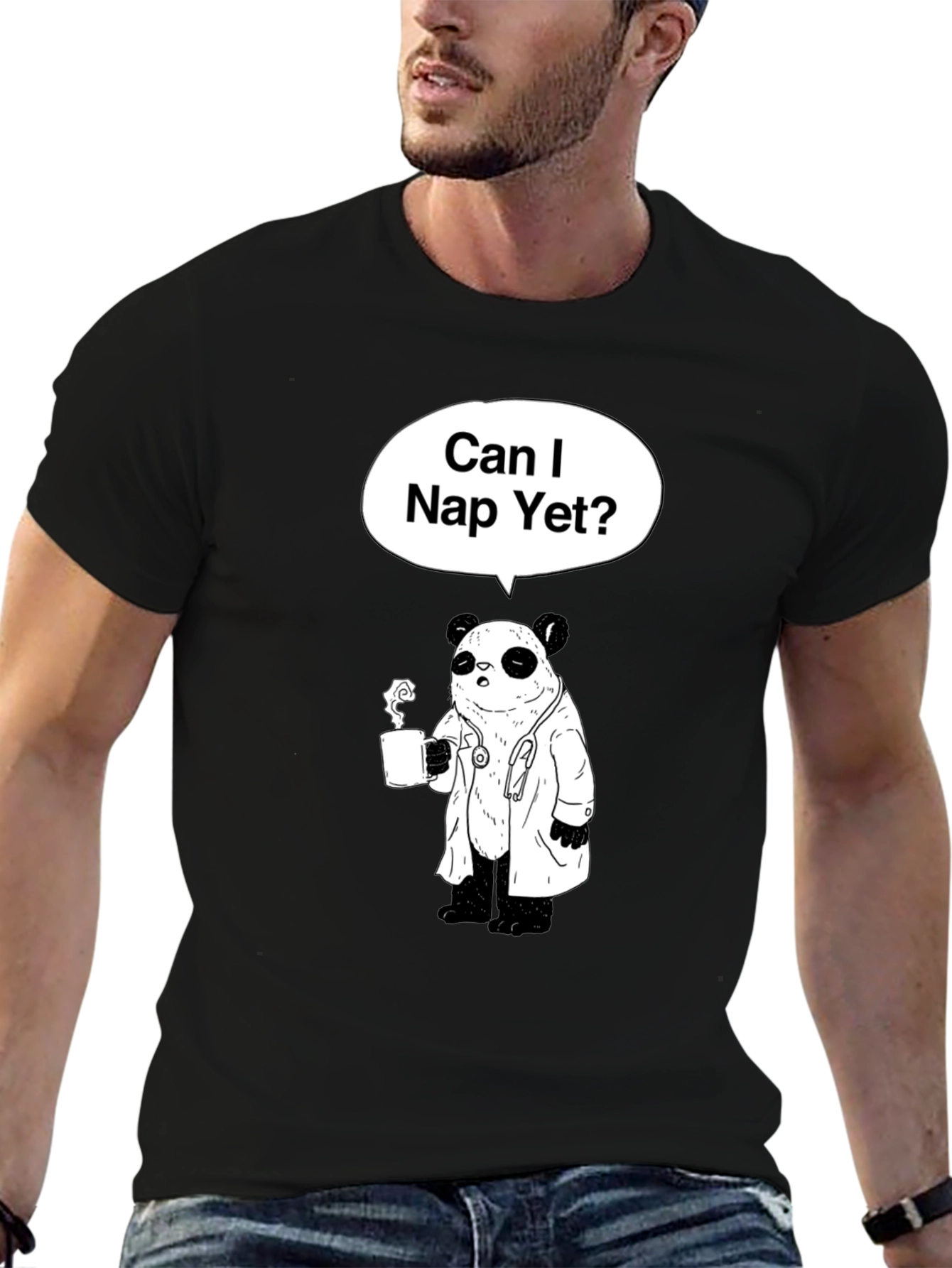 Can I Nap Yet? Panda Doctor T-Shirt
