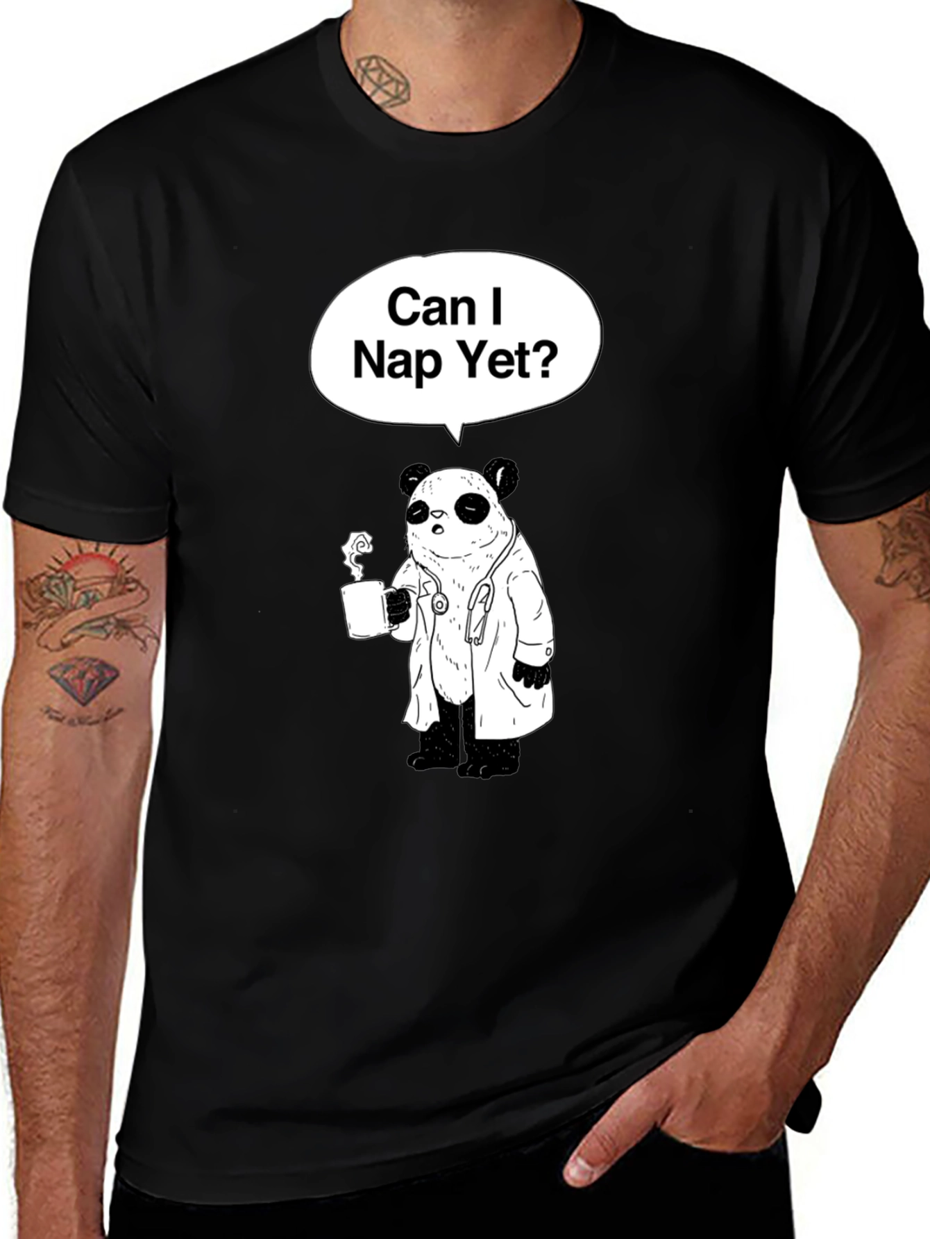 Can I Nap Yet? Panda Doctor T-Shirt