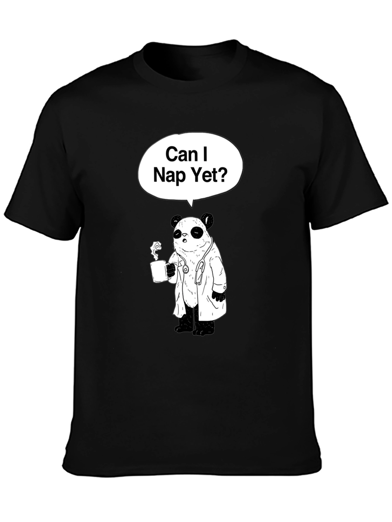 Can I Nap Yet? Panda Doctor T-Shirt