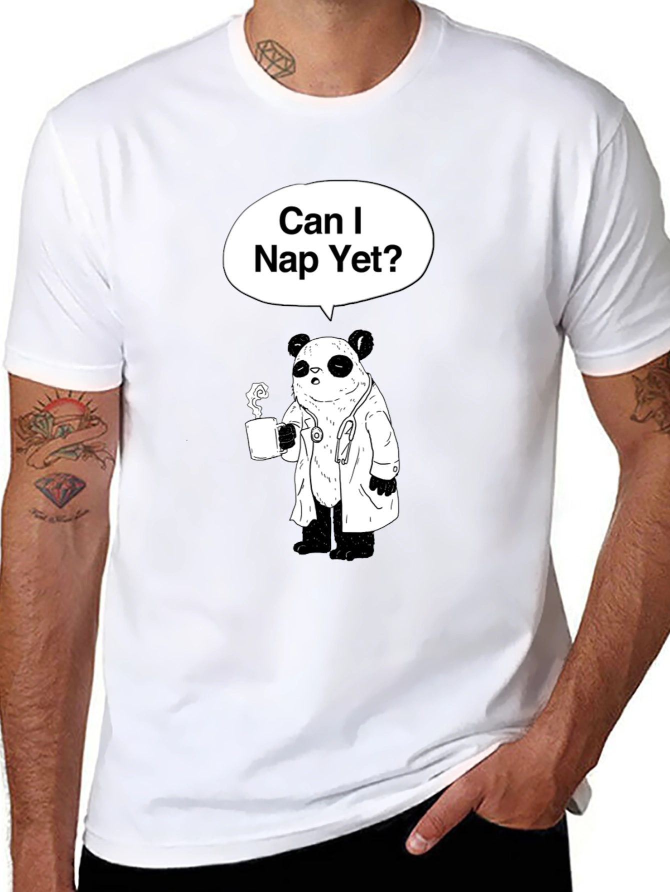 Can I Nap Yet? Panda Doctor T-Shirt
